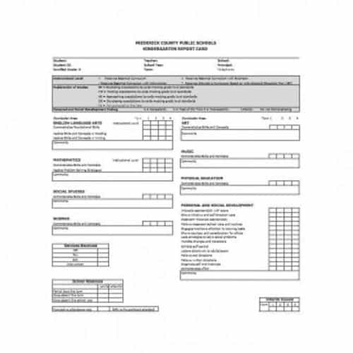 35+ Effective Report Card Templates