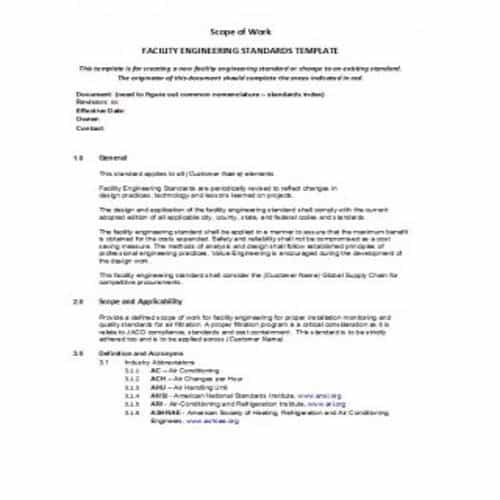 25+ Scope of Work Templates